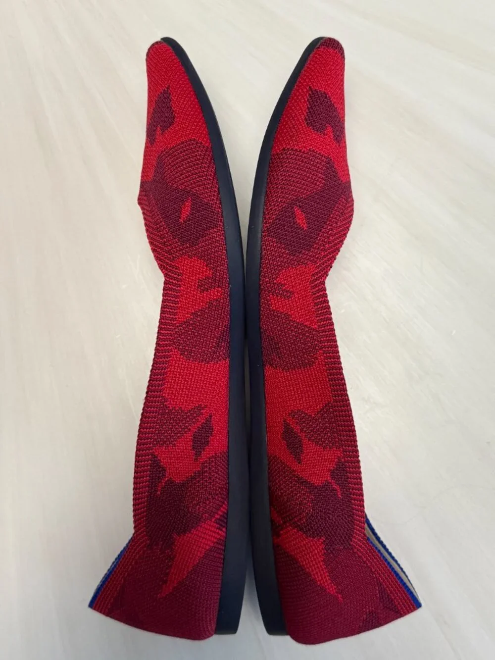 Like New Rothy's The Point Red Camo Sz 8.5